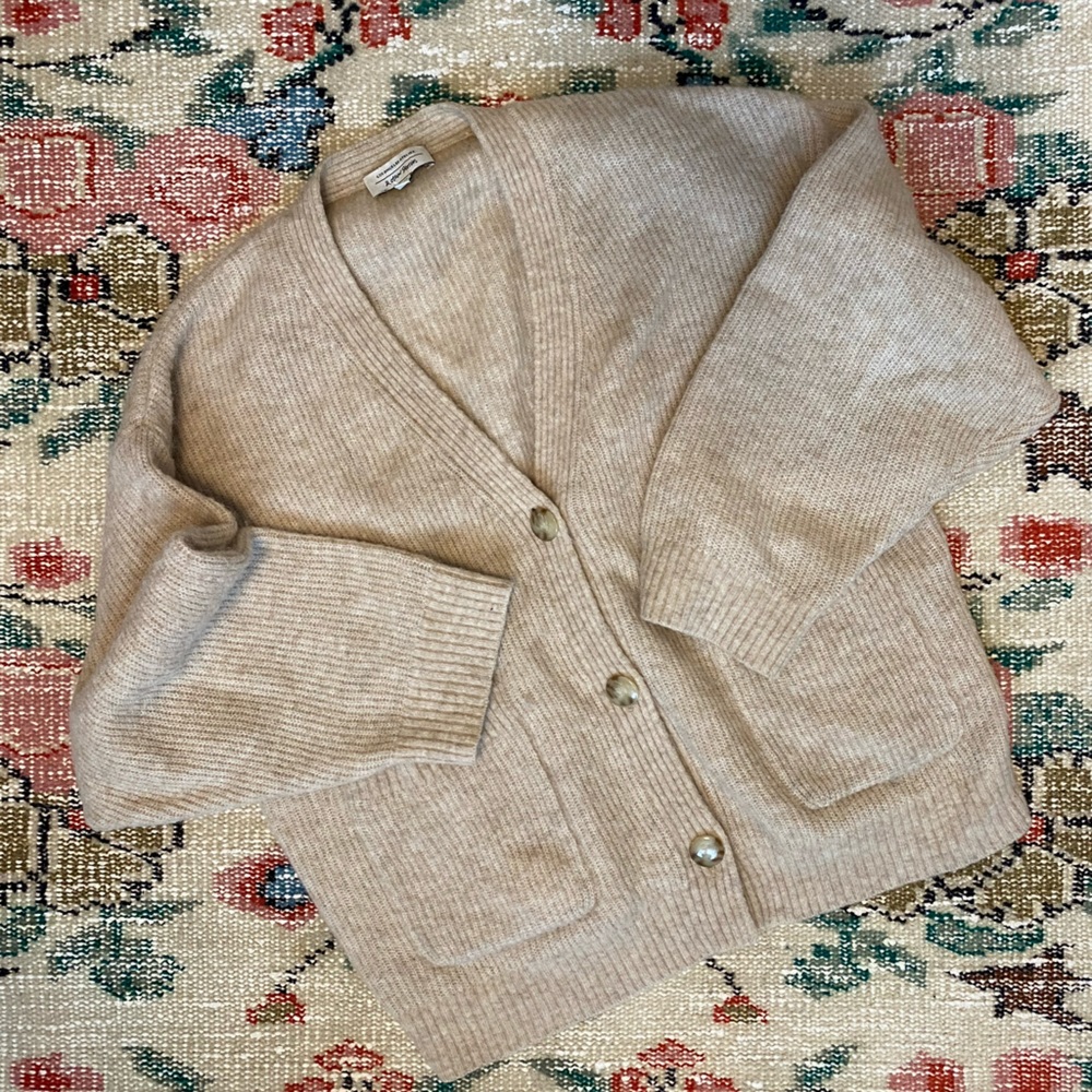Alpaca Cream Colored Cardiagn